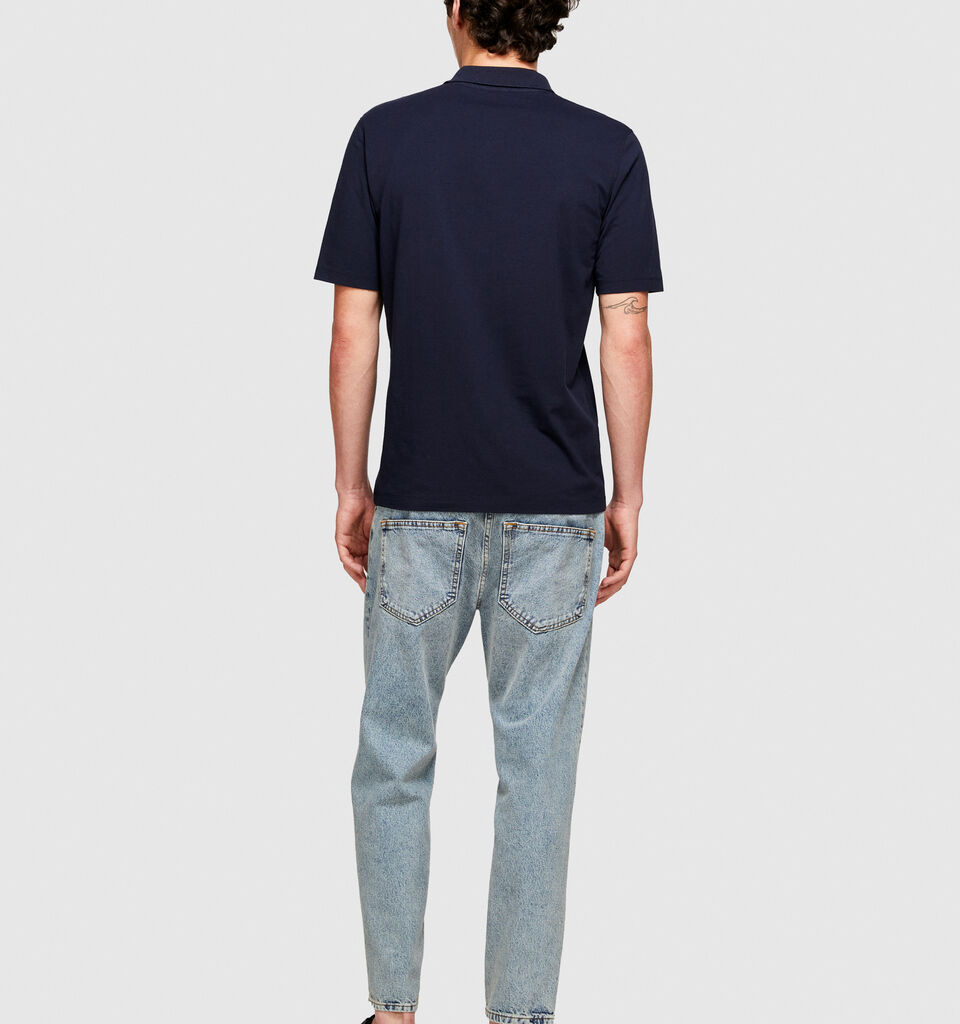 Regular fit polo - men's polos - Dark Blue | Sisley image number 3